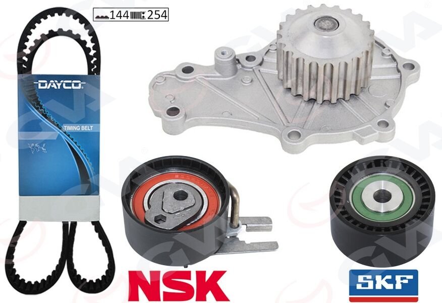 EKSANTRİK GERGİ KİTİ + DEVİRDAİM (144 DİŞ EURO4) P206-P307-C1-C2-C3-BIPPER -NEMO-XSARA 1.4 HDİ FIESTA FUSION 02>08 1.4 TDCI (2S6Q8A615AB-2S6Q8591BA)