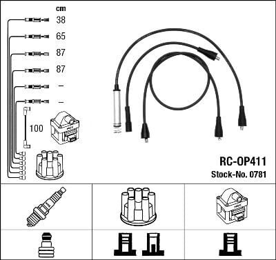 RC-OP411 ATEŞLEME KABLOSU