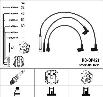 RC-OP421 ATEŞLEME KABLOSU