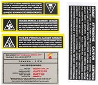 (x) MOTOR ETİKETİ TAKIM TPSX-TİPO