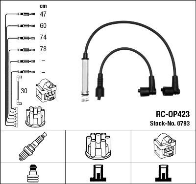 RC-OP423 ATEŞLEME KABLOSU