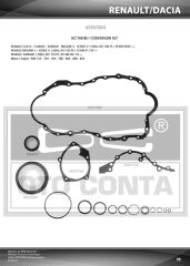 ALT TAKIM CONTASI CLIO-KNG-MGN-LOGAN-SANDERO 1.5DCI (K9K) (TEFLON KEÇELİ+METAL KARTERLİ)