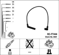 BUJİ KABLOSU HYUNDAI ACCENT 1.3L 4G13 95-99 / GETZ 1.3L SOHC 01-03 (RC-FT444)