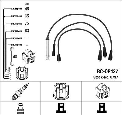 RC-OP427 ATEŞLEME KABLOSU