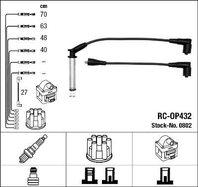 RC-OP432 ATEŞLEME KABLOSU