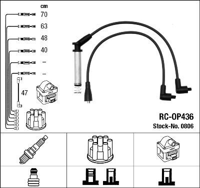 RC-OP436 ATEŞLEME KABLOSU