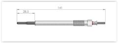 KIZDIRMA BUJİ VOLVO C30D C70D S40 S60 24D S80 2.4D D3 D5 V50 V60 XC90 XC60 XC70 İX55 3.0CRDI