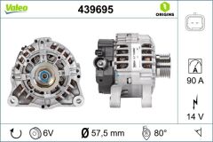 ALTERNATÖR 14V 90Ah P107-C1-C3-JUMPER-TOYOTA AYGO 1.4 HDİ 06=> (DV4TD) (439573)