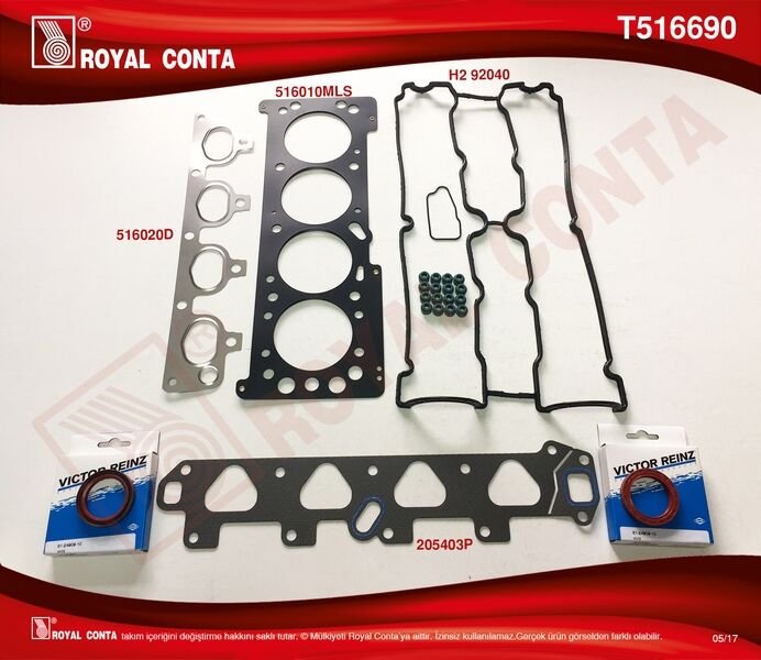ÜST TAKIM CONTA ASTRA G-VECTRA B-C-COMBO MERIVA-ZAFIRA 1.6 16V