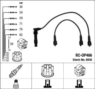 RC-OP466 ATEŞLEME KABLOSU
