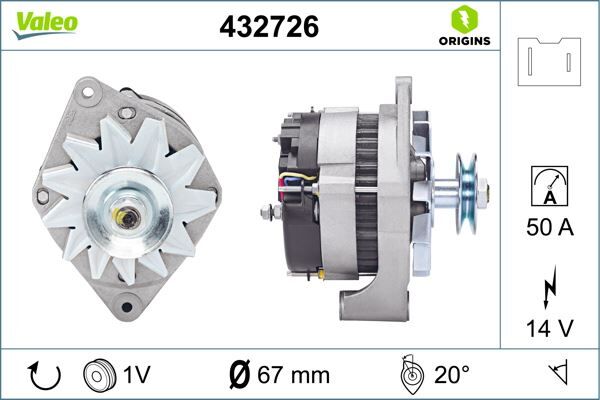 ALTERNATÖR 50A R9-R11-R19-R12 TOROS-OPTİMA (541471)