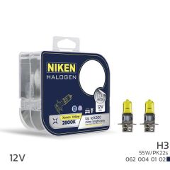 NIKEN  12V H3 55W SARI IŞIK AMPUL PK22s 2800K