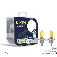 NIKEN  12V H4 60/55W SARI IŞIK AMPUL P43t 2800K