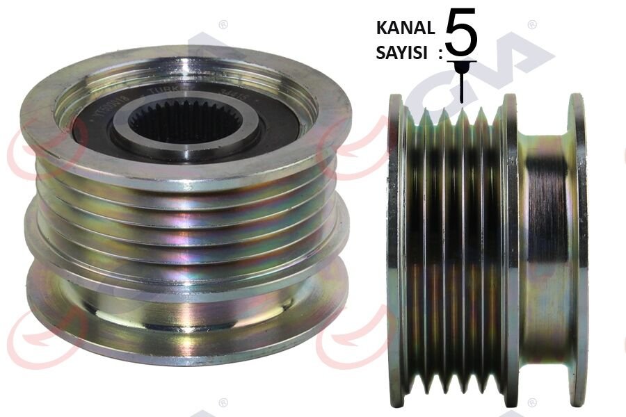 ALTERNATÖR KASNAĞI (RULMANLI) POLO 1.7 SDI-1.9D-SDI (94-01)-SEAT AROSA 1.7 SDI (97-04)