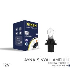 NIKEN  12V HPC19W AYNA SİNYAL AMPULÜ (PU20d-3) 10LU