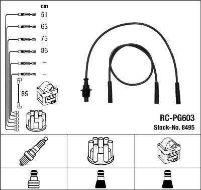 RC-PG603 ATEŞLEME KABLOSU