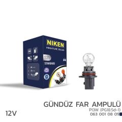 NIKEN  12V P13W GÜNDÜZ FAR AMPULÜ (PG18.5d-1) 10LU