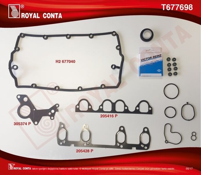 ÜST TAKIM CONTA BORA-CADDYIII-GOLF4-5 PASSAT-POLO-T5 1.9 TDI (ASZ BXE AVF AVB AWX AXB BJB BXE BDJ)