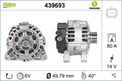 ALTERNATÖR 90A P206-P207-P307-C2-C3-C4 1.4-1.6 16V-P406-P407 1.8-2.2-PARTNER-BERLINGO 1.9D (TU1JP)