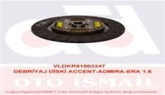DEBRİYAJ DİSKİ ACCENT-ADMIRA-ERA 1.6   (HD05)
