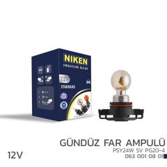 NIKEN  12V PSY24W GÜNDÜZ FAR AMPULÜ (PG20-4) 10L