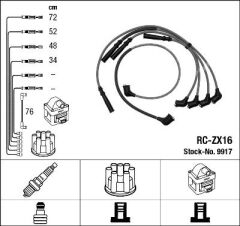 BUJİ KABLOSU MAZDA 626 1.6L F6 (GD kasa) 89-91 2.0L FE (GD kasa) 89-91 (RC-ZX16)