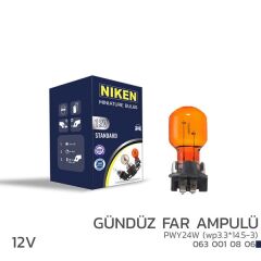 NIKEN  12V PWY24W GNDZ FAR AMP(wp3.3X14.5-3)AMB 10L