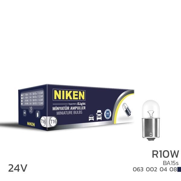 NIKEN  24V 67 AMPUL (R10W) BA15s  10LU