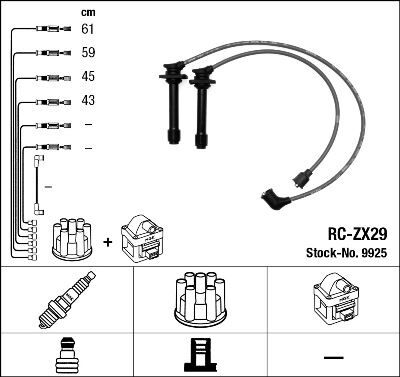 BUJİ KABLOSU MAZDA 626 2,0L FS (GE kasa) 92-97 (RC-ZX29)