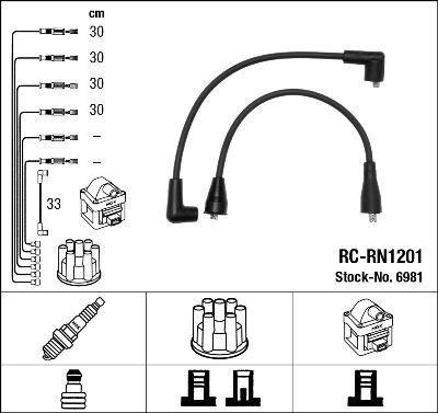RC-RN1201 ATEŞLEME KABLOSU