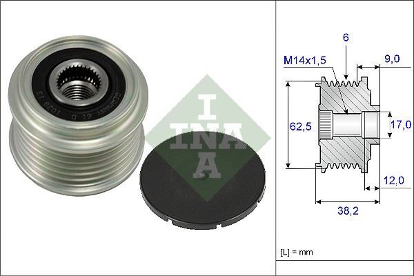 ALTERNATÖR KASNAĞI (RULMANLI) TOYOTA AURIS COROLLA 1.4L 1NDTV NDE120 NDE150 (5VİTES) 04-09