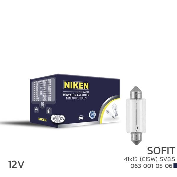 NIKEN SOFIT AMPUL 15W 41X15 (12V) 10LU