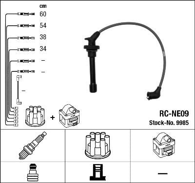 BUJİ KABLOSU NISSAN MICRA 1.0L 1.3L CG10DE CG13DE K11 92-02 (RC-NE09)