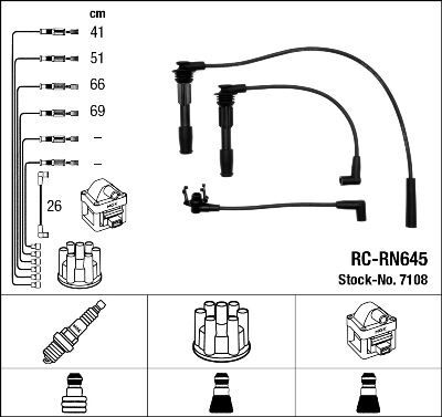 RC-RN645 ATEŞLEME KABLOSU