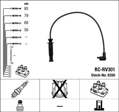 BUJİ KABLOSU ROVER 400 2.0İ 94-98 420 92-00 620TI 94-99 RC-RV301