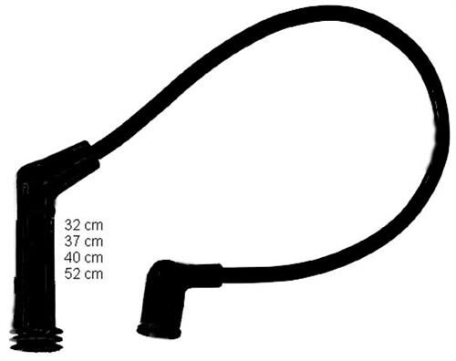 BUJİ KABLOSU HYUNDAI ACCENT 1.5L G4EK 95-00 1.3L G4EA enjeksiyonlu 01-> / GETZ 1.3L G4EA 03-05 / ATOS  1.0L 1.1L 06->