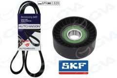 ALTERNATÖR GERGİ KİTİ (KÜTÜKSÜZ) FIORINO-LINEA-PUNTO-PUNTO EVO 1.3 DMTJ-(KLİMALI) (K026PK1320)