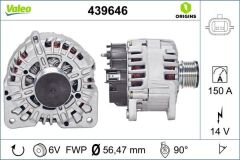 ALTERNATOR 14V 150A RENAULT CLIO III 05>10 CLIO IV 12> FLUENCE 10> KANGOO II 08> LAGUNA III 07>15 MEGANE II 02>08 MEGANE III 09>15 MEGANE IV 16> DUSTER II 17> 1.5dCi
