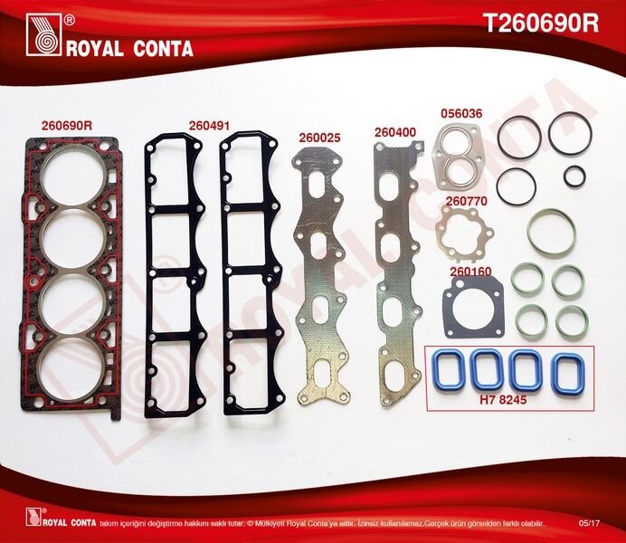 ÜST TAKIM CONTA PALIO-ALBEA-MAREA-BRAVA 1.6 16V 96=>