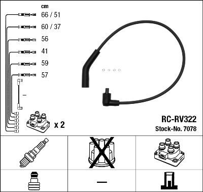 RC-RV322 ATEŞLEME KABLOSU