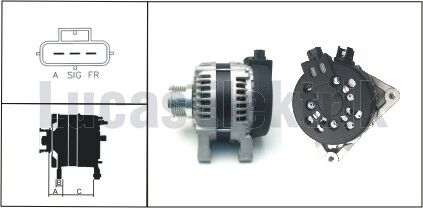 ALTERNATÖR FORD FOCUS-CMAX-KUGA 04> 1.6 TDCİ-2.0 TDCİ (DAN930-DAN939) (120AMP)