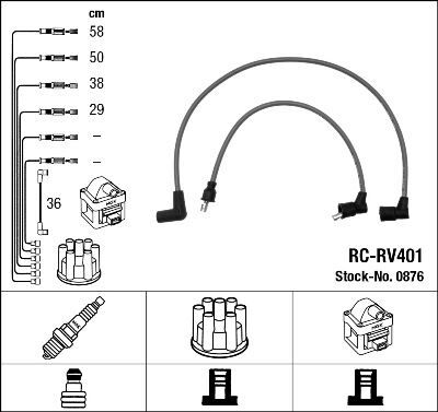 RC-RV401 ATEŞLEME KABLOSU