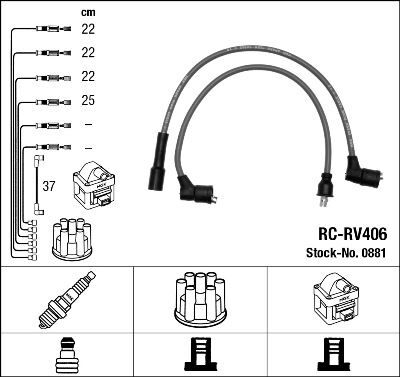RC-RV406 ATEŞLEME KABLOSU