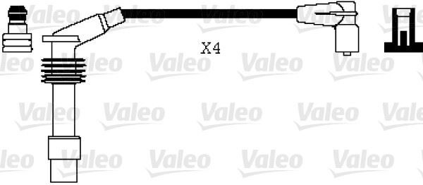 BUJİ KABLOSU TAKIMI OPEL CORSA B-COMBO B-ASTRA F (93>00) 1.2-1.4İ (C12NZ-X12SZ-14NZ-X14SZ)