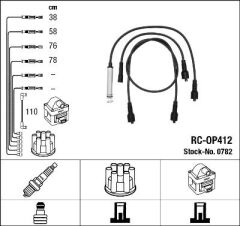 BUJİ KABLOSU TAKIMI OPEL VECTRA A-ASTRA F-KADETT E 1.8-2.0 8V (18SV-18SE-C18NZ-C20NE)