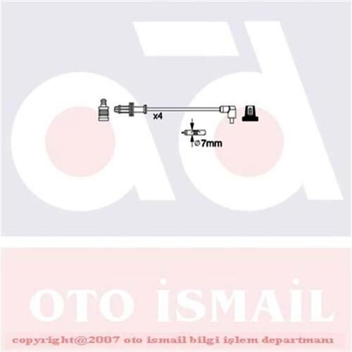 BUJİ KABLOSU TAKIMI PEUGEOT P106-P306-P405-PARTNER CITROEN BERLINGO-XSARA-SAXO-ZX-BX-AX-C15 1.1 (TU1) 1.3 (TU2) 1.4 (TU3) 1.6 (TU5)