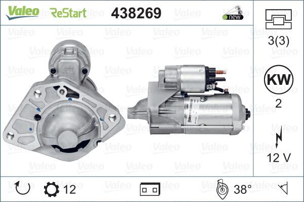 MARS MOTORU (12V 2kW 12 DIS) MERCEDES VITO OM622 W447 14> . RENAULT FLUENCE MEGANE SCENIC TALISMAN TRAFIC . NISSAN QASHQAI R9M 1.6 dCi