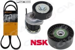 ALTERNATÖR GERGİ KİTİ AMAROK- TRANSPORTER T6 CAAA-CAAB-CCHA-CFCA-CAAD 2.0TDI (10-15) (6PK1555)