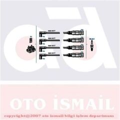 BUJİ KABLOSU TK GOLF IV (AKL) (98-01)-AUDI A3 1.6 8V 96=> FABIA-OCTAVIA-SUPERB 2.0. 1.6 8V 99=>
