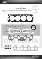 ÜST TAKIM CONTASI (KEÇELİ) ASTRA F-COMBO-CORSA A-CORSA B-KADETT E 1.4 8V (14SE - C14 SE)